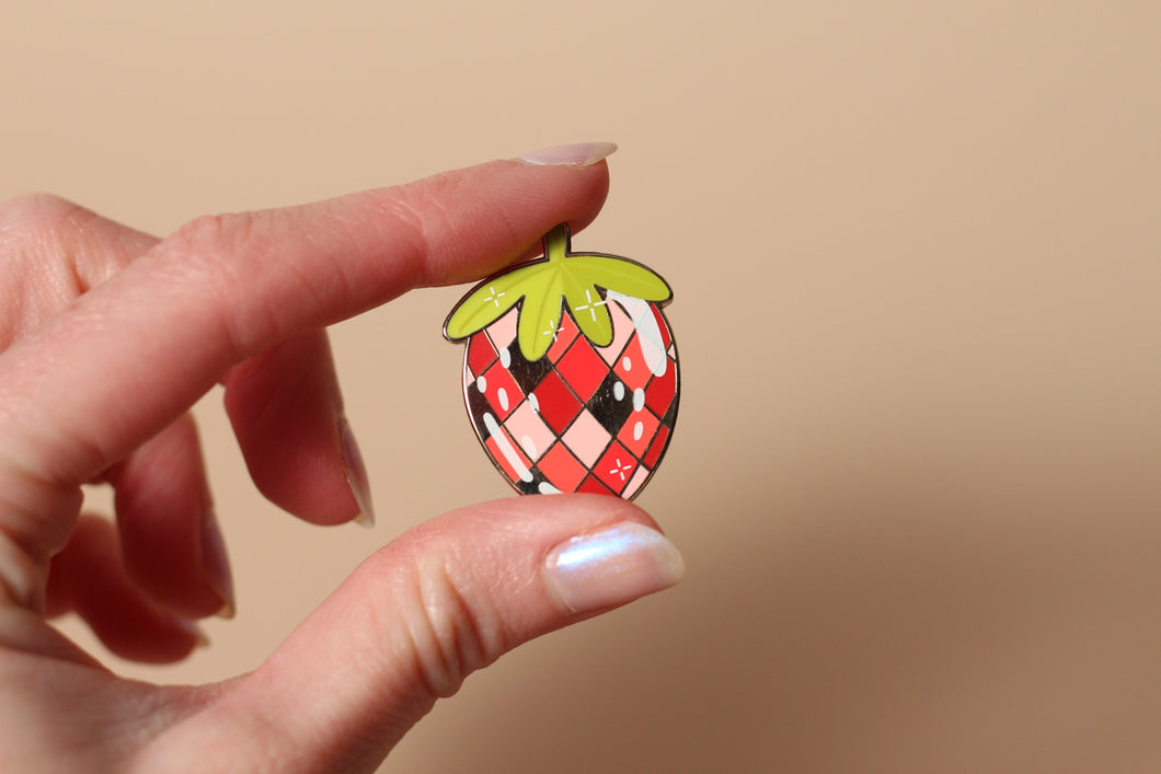 Disco Strawberry Pin