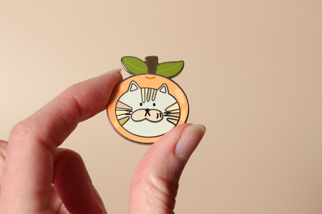 Orange Cat Pin