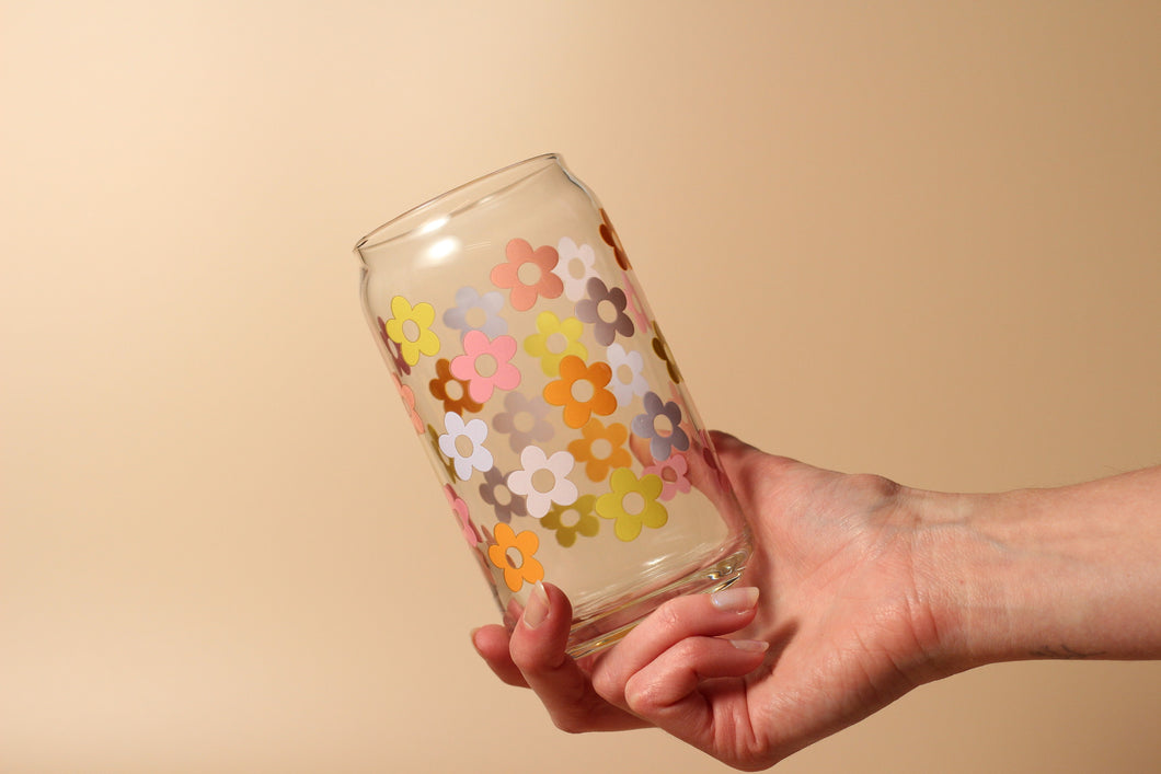 16 oz Flower Glass