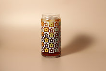 Load image into Gallery viewer, 20 oz Checkered Flower Glass
